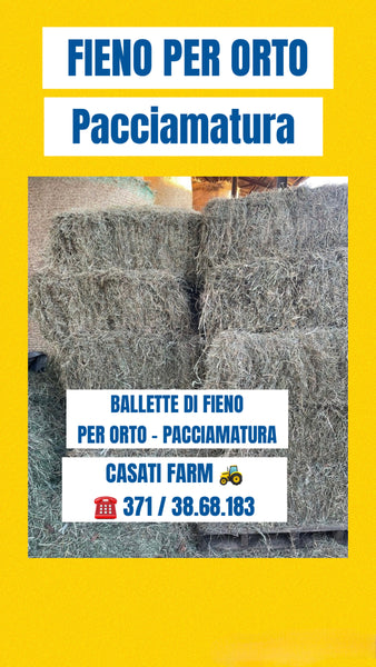 Balletta di fieno per orto - pacciamatura